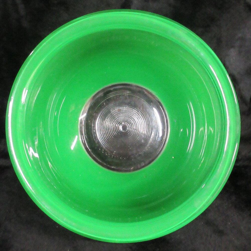 Pyrex Green Glass Mixing Bowl #322 Clear Bottom - Picture 3 of 6